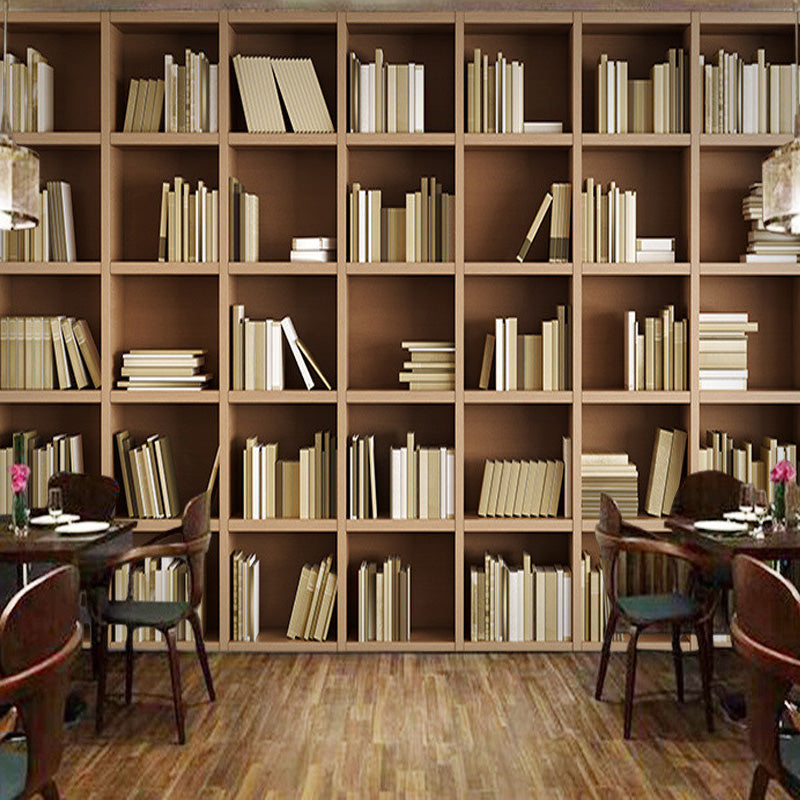 Bookcase Library Custom Wallpaper Mural Free Shipping Bvm Home