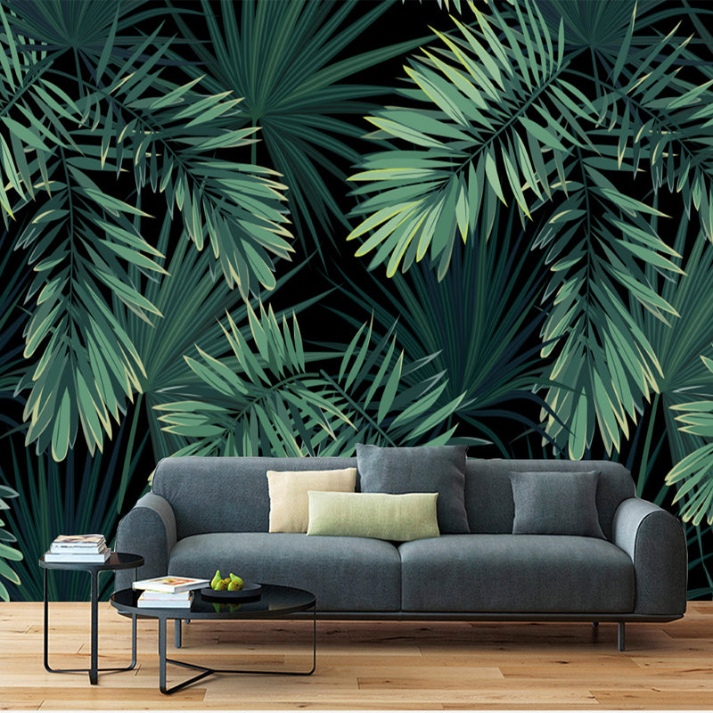 Custom Size Mural Wallpaper Rainforest Tropical Leaves | BVM Home