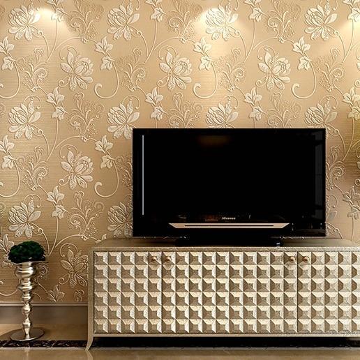 Luxury Italian Silk Fabrics Vintage Decor Floral Wallpaper | BVM Home