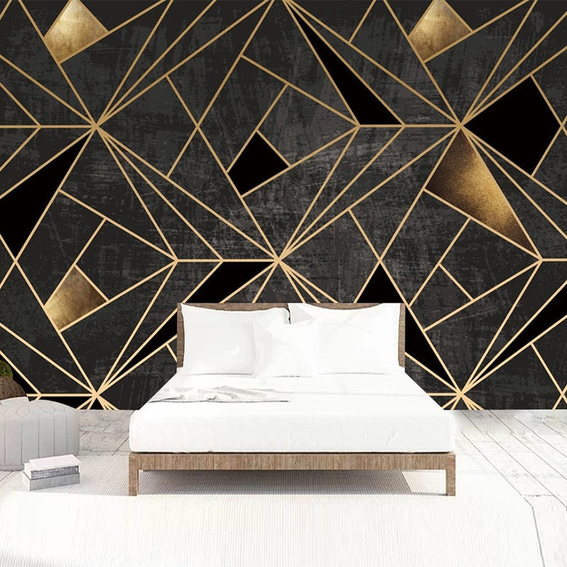 Custom Wallpaper Mural Abstract Art Geometric Pattern | BVM Home