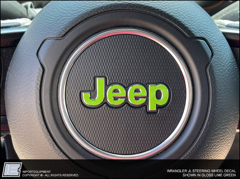 Jeep Steering Wheel Decal Sticker - Designed for Wrangler JL 2018 2019