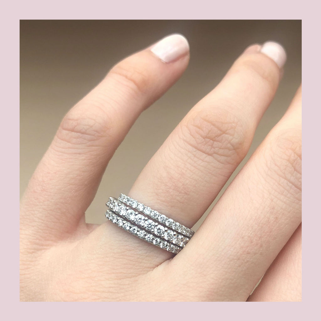Image of a Couple.co eternity ring stack