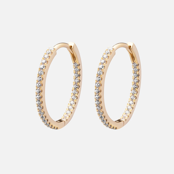 goldsmiths diamond hoop earrings