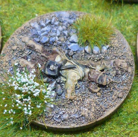 Glory Hallelujah Casualty Markers with Warpaint Figures grass tufts - 3