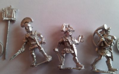 Aventine miniatures Hastatii command group