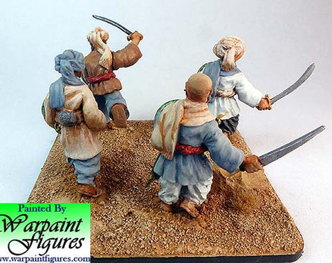 Pathans with hand weapons 2nd Afghan War by Warpaint figures