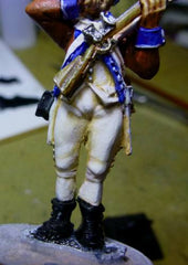 Re-painting breeches on an AWI 40mm Froint Rank British Infantryman