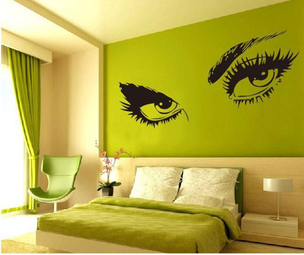 Audrey Hepburn Style Eyes Silhouette Wall Decals