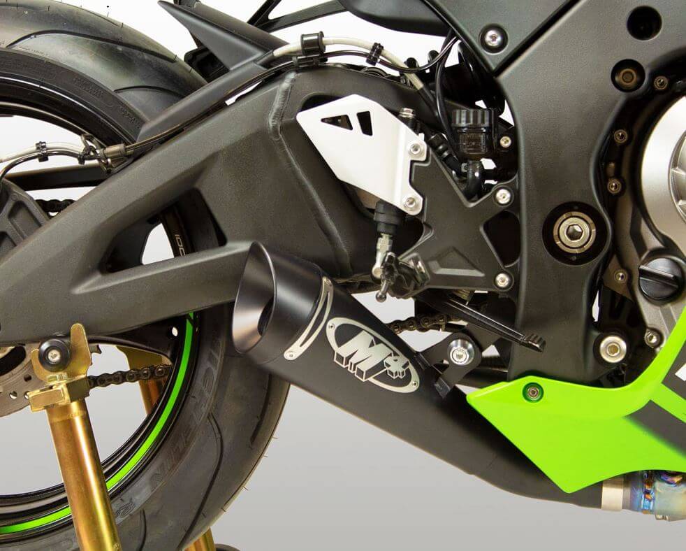 マフラー M4川崎ZX10R 2021ブラックGP19スリップオンマフラー M4