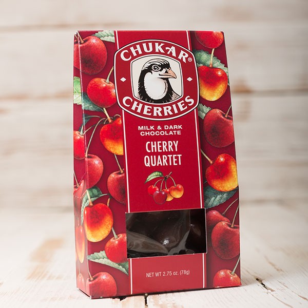 Chukar Cherries Quartet Dark & Milk Chocolate Washington in a Box