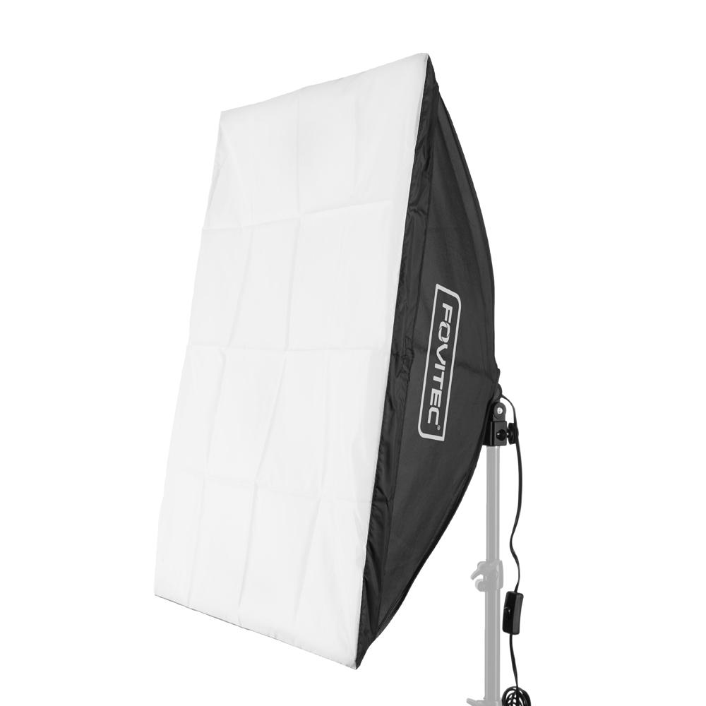 Fovitec Spectra 1 LED 3-Light (3 x 50w) Continuous Softbox Lighting Kit for Photography & Video - Fovitec
