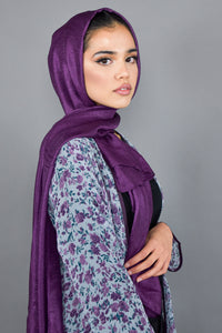 Violet Silk Scarf