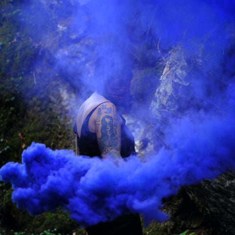 smoke bomb, purple smoke, colour therapy, chakras explained, chakra meaning