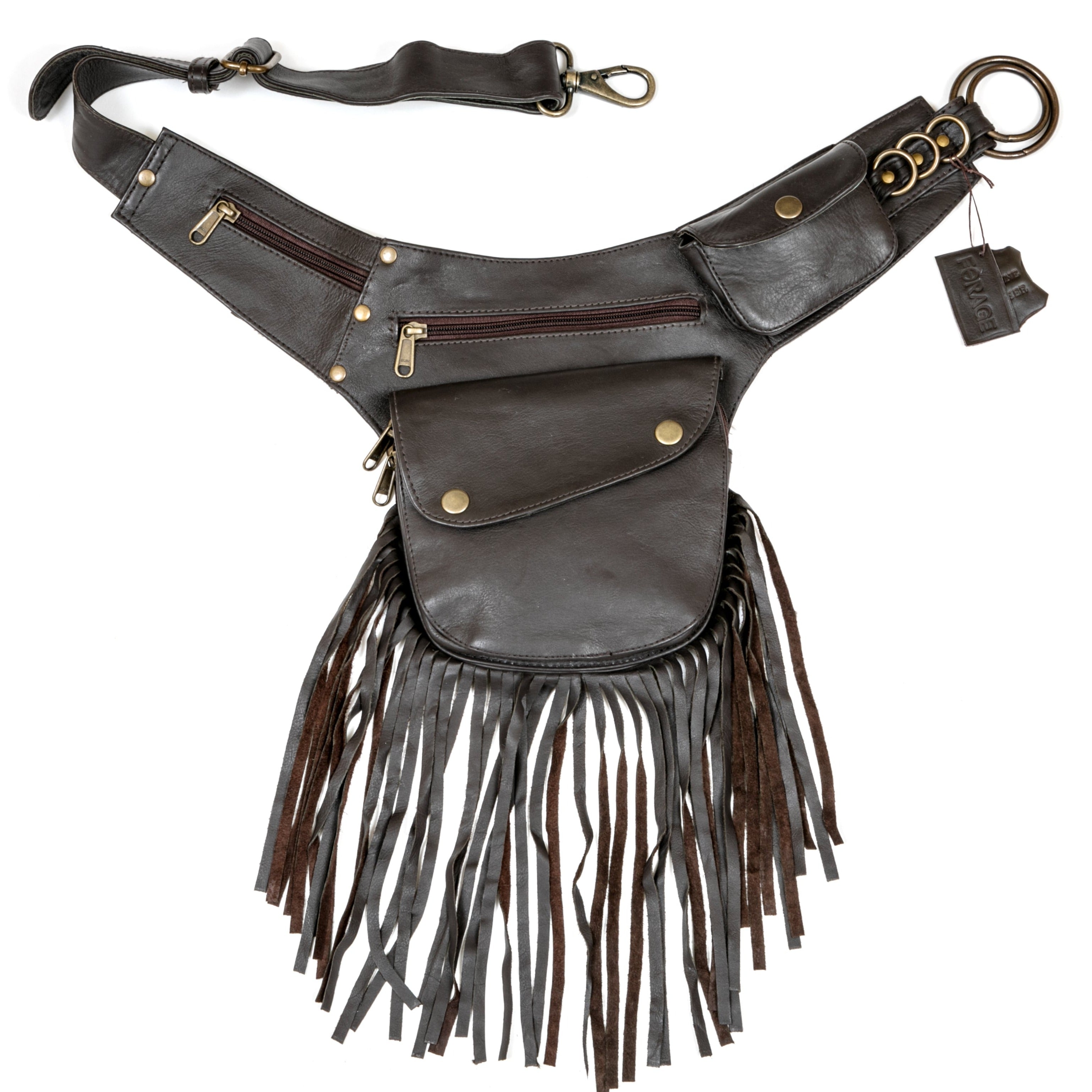 leather tassel bags