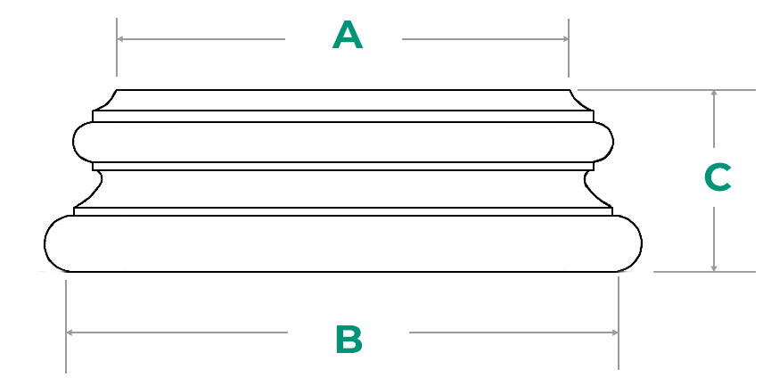 Drawing - Attic Base Molding from Brockwell Columns