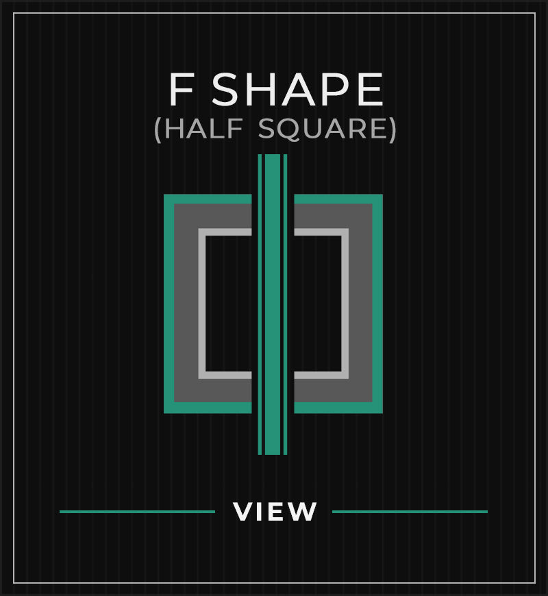 F shape half square pilaster capitals collection at ColumnsDirect.com