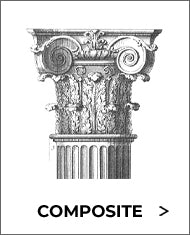 black and white sketch of the composite classical order of architecture from brockwell incorporated