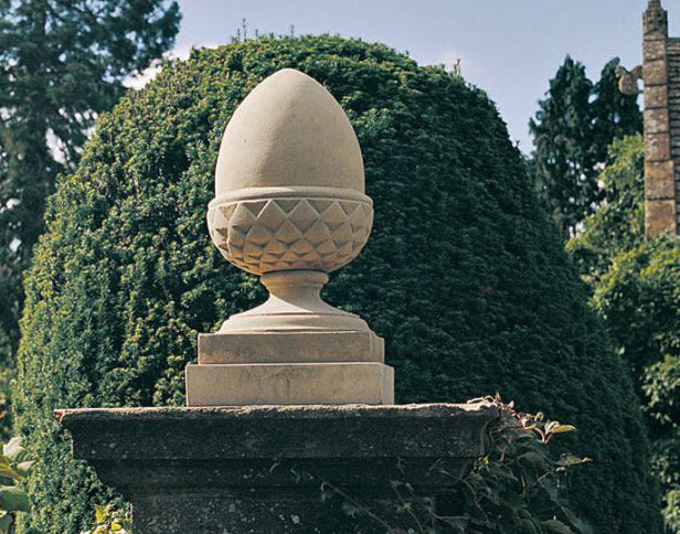 pineapple finial example sitting on top of corner post for illustrated glossary of classical architectural terms from brockwell incorporated