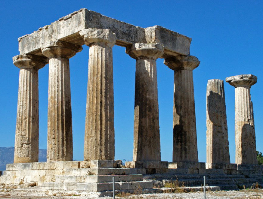 fluted greek doric monolithic columns in greece for the classical architectural glossary on ColumnsDirect.com