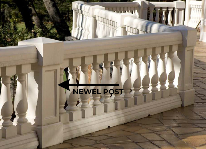 Newel Post Example - Illustrated Glossary by Brockwell Incorporated