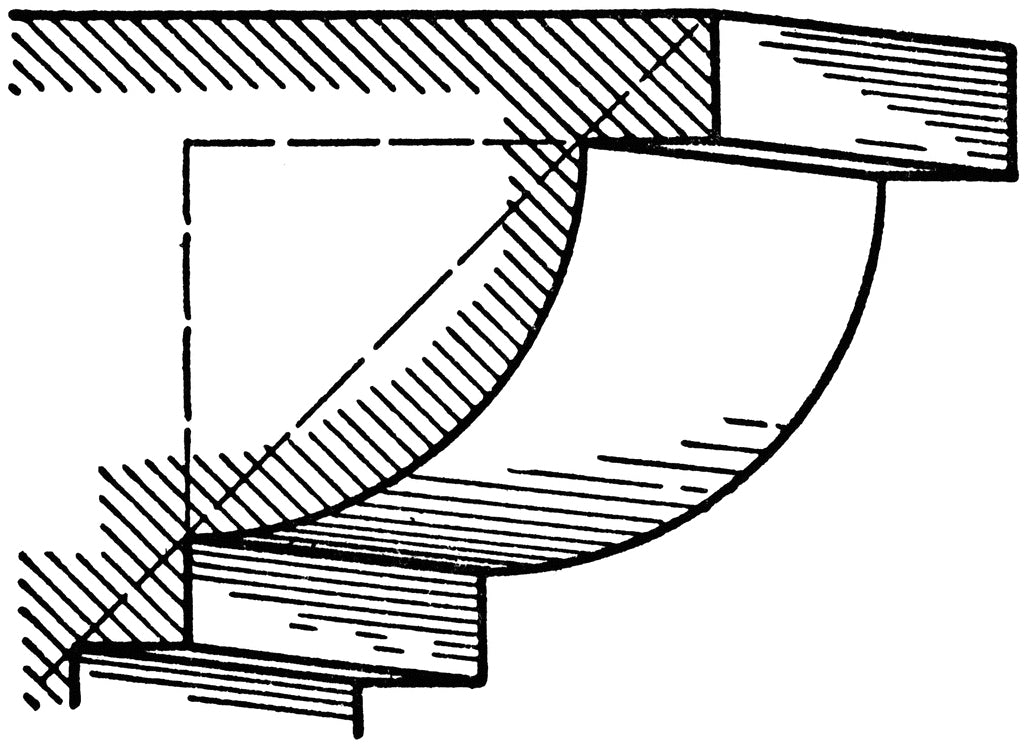 ovolo molding sketch classical example in brockwell incorporated's illustrated architectural terms glossary