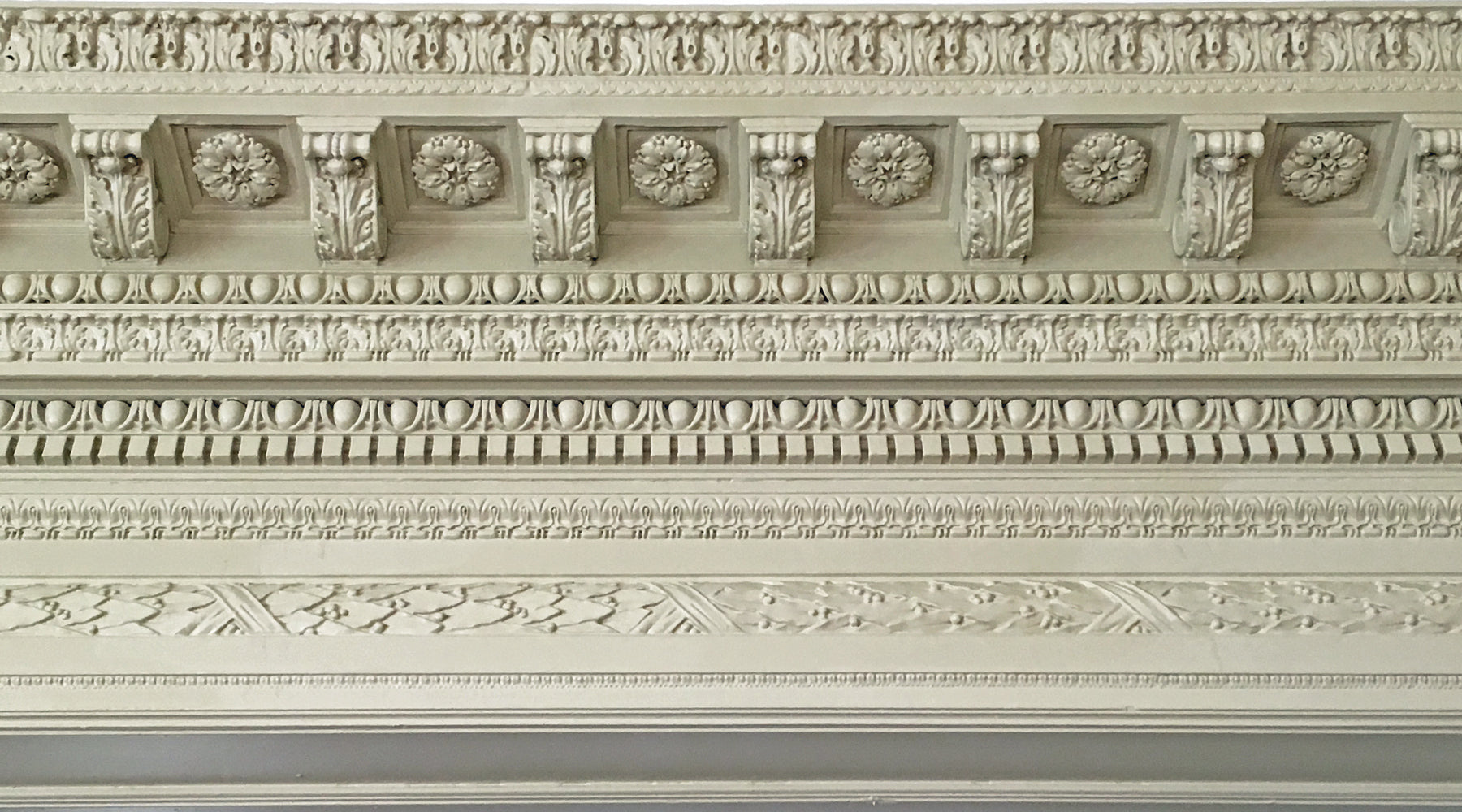 plaster decorative crown molding design example from brockwell incorporated
