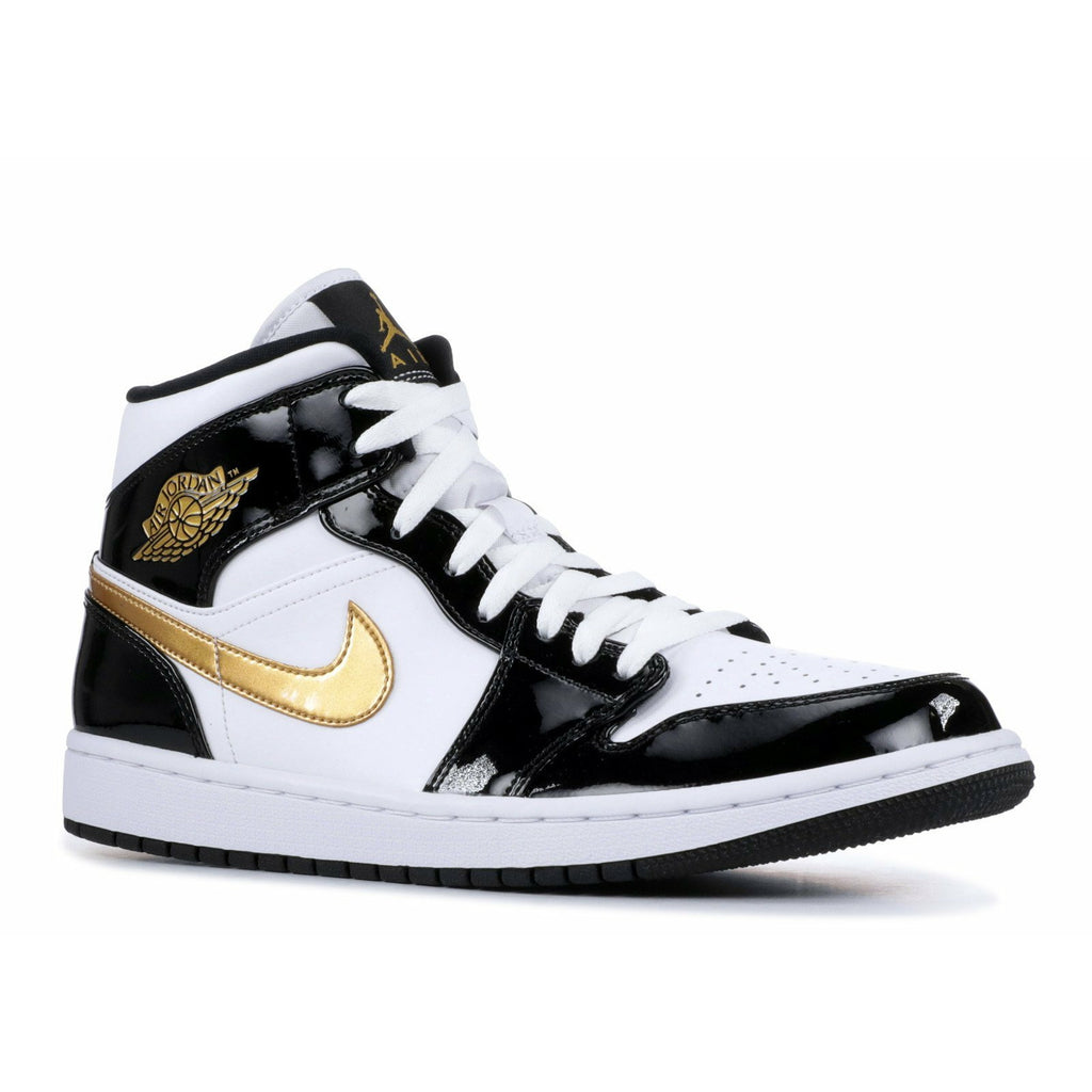 jordan 1 mid se black gold