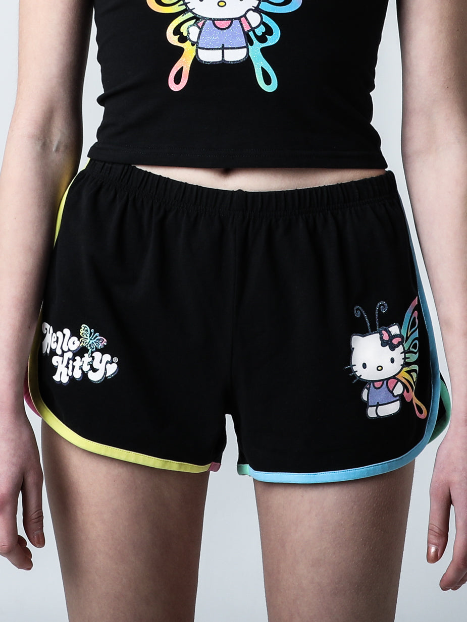 samen Excentriek Het eens zijn met Sanrio Hello Kitty Butterfly Glitter Shorts | Official Apparel &  Accessories | Dumbgood™ – DUMBGOOD