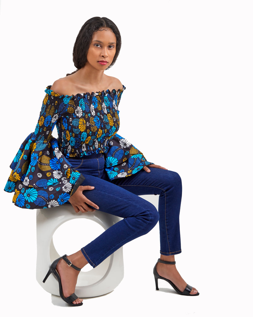 Ashanti African print top