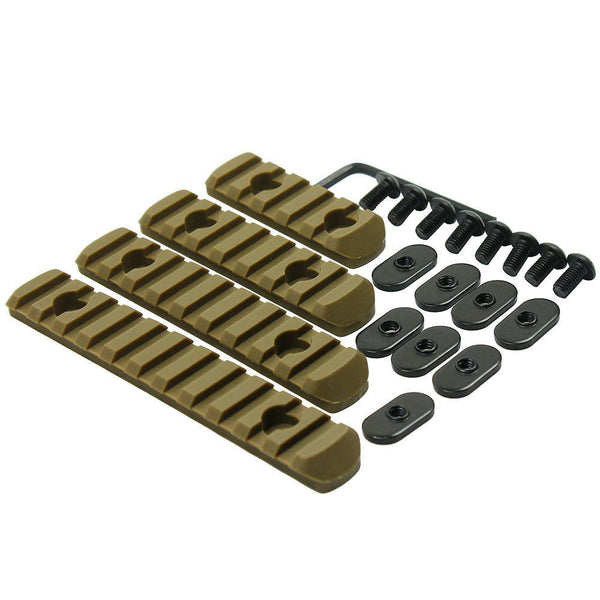 Tactical Rifle Polymer Picatinny Weaver Rail Section Set for MOE Handguard 