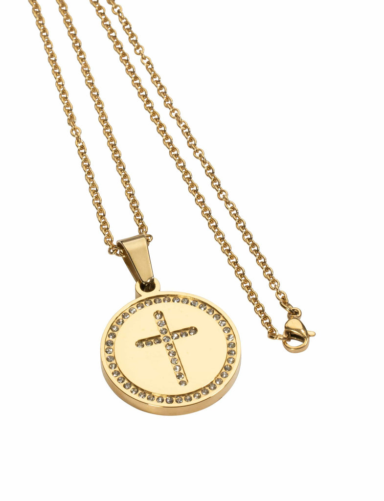 circle cross pendant