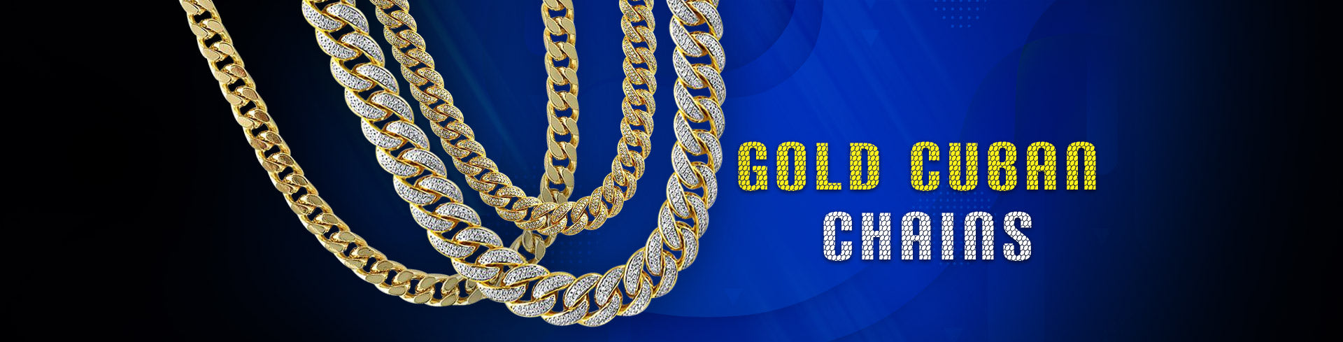 Gold Cuban Hip Hop Chains