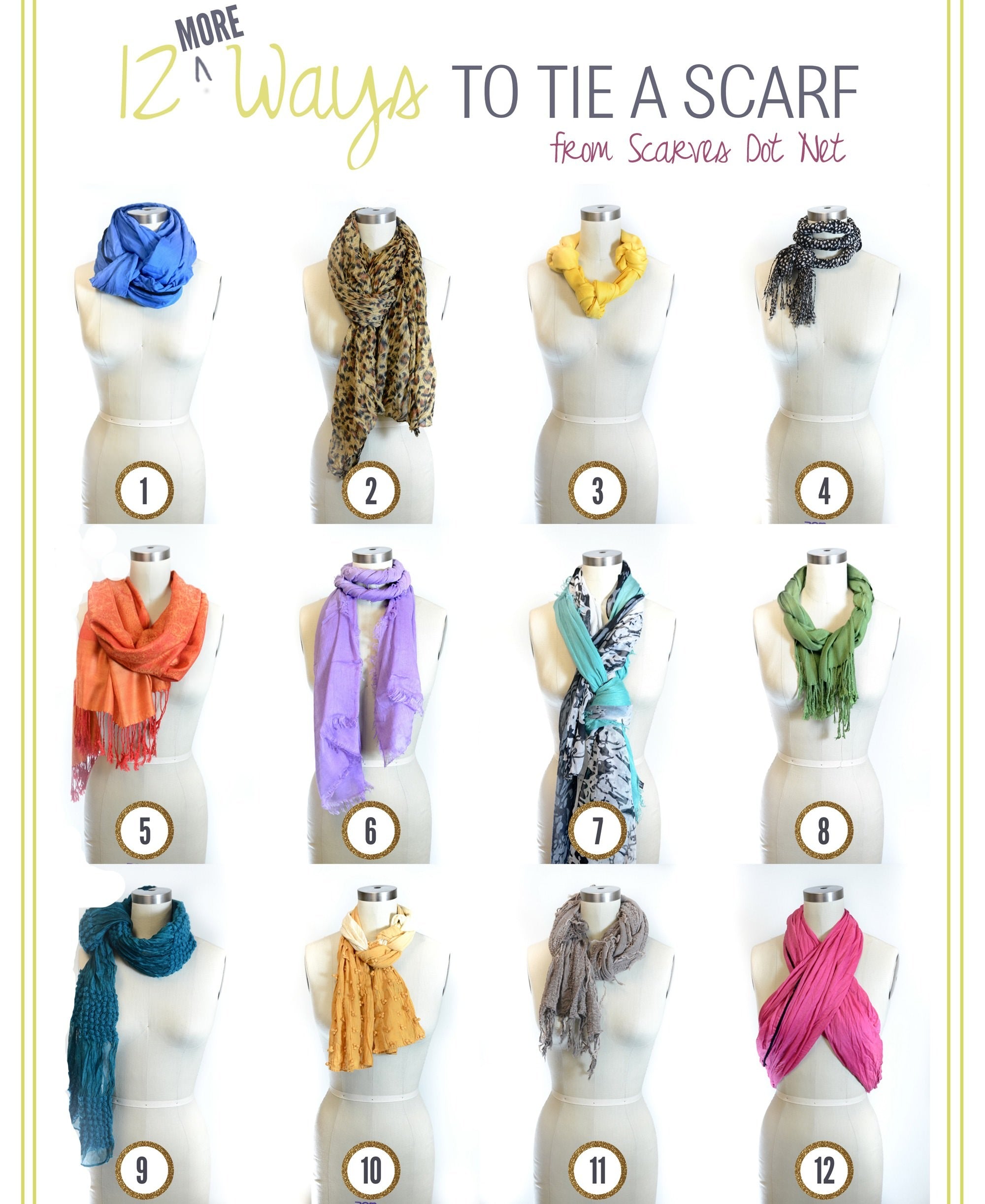 12 *More* Ways to Tie a Scarf