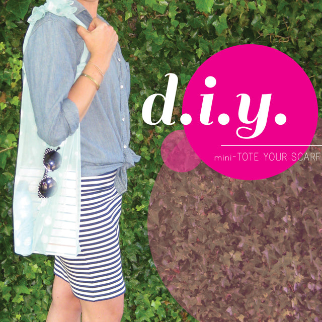 DIY mini TOTE YOUR SCARF