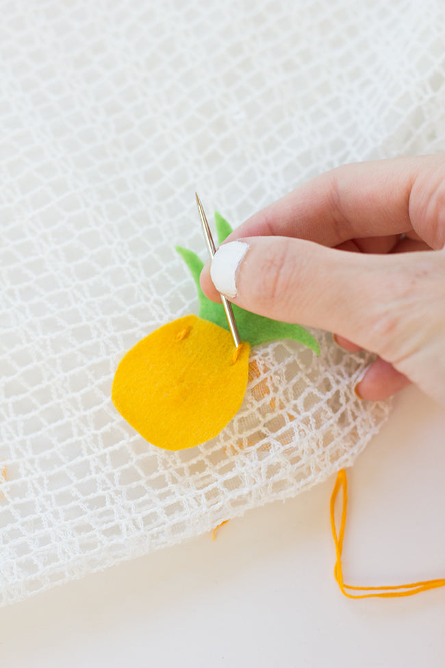 DIY Pineapple Table Runner Step 4a