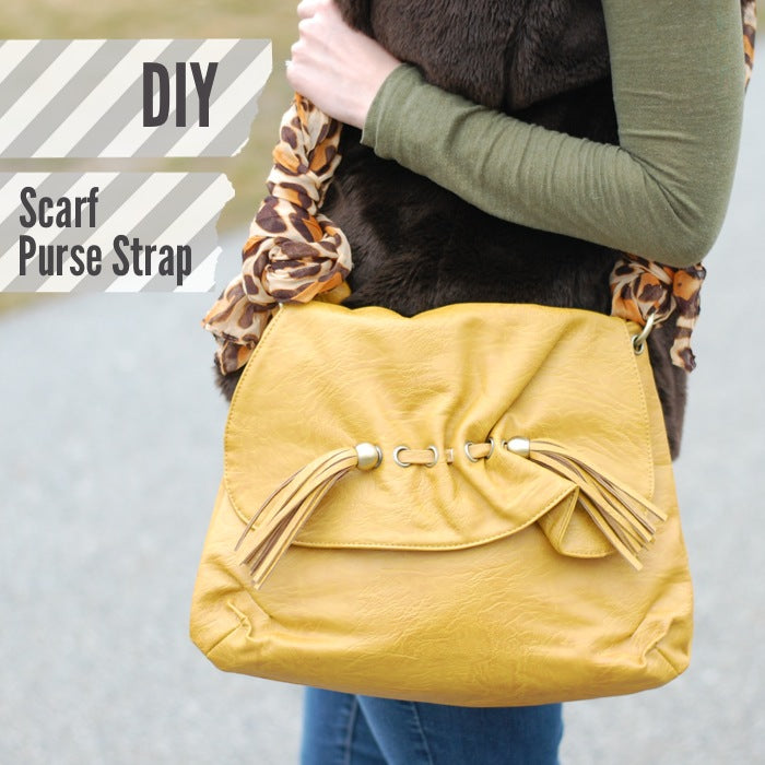 HOW TO USE A SCARF AS A PURSE STRAP