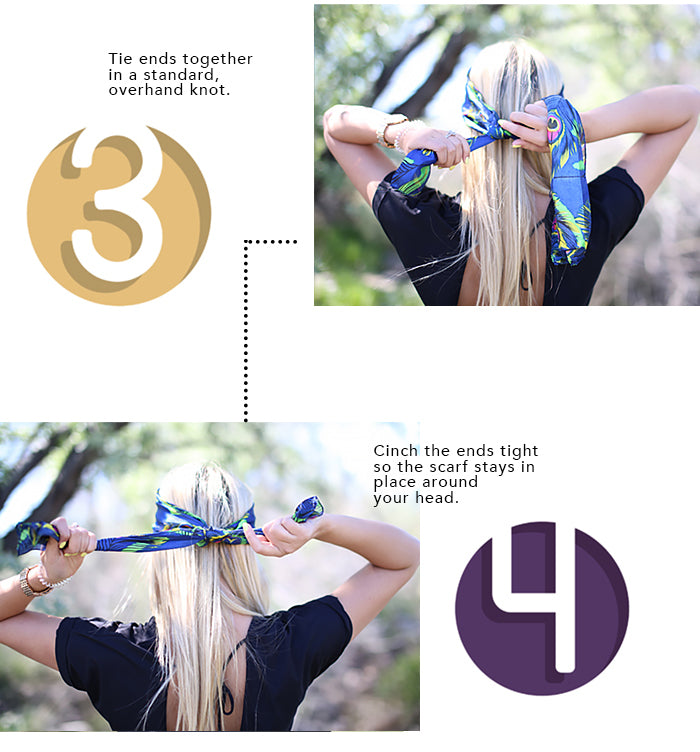 How To Tie A Headband 3-4