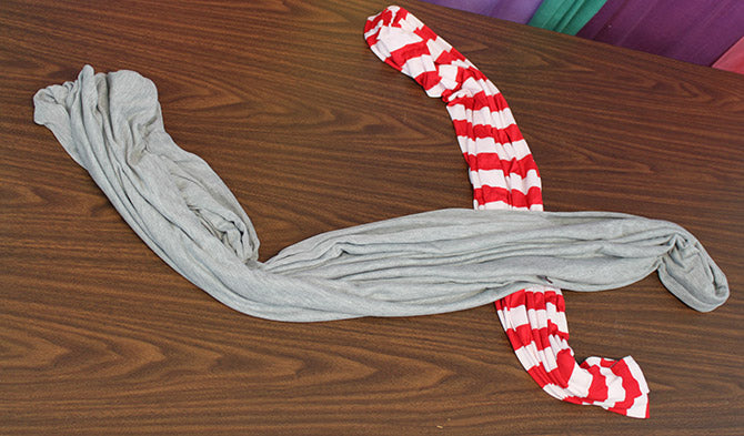 How to Tie a Scarf Double Scarf Anchor step 1