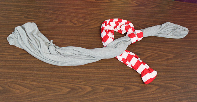 How to Tie a Scarf Double Scarf Anchor step 3
