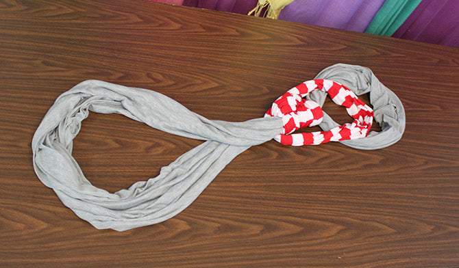 How to Tie a Scarf Double Scarf Anchor step 6