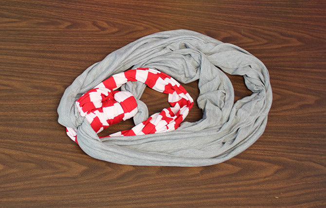 How to Tie a Scarf Double Scarf Anchor step 7