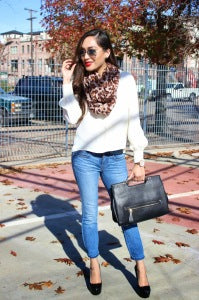 leopard print scarf