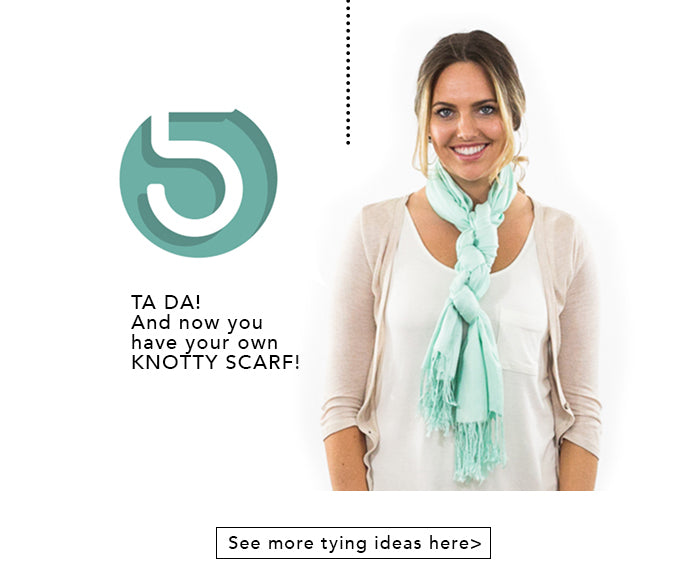 knotty scarf instruction