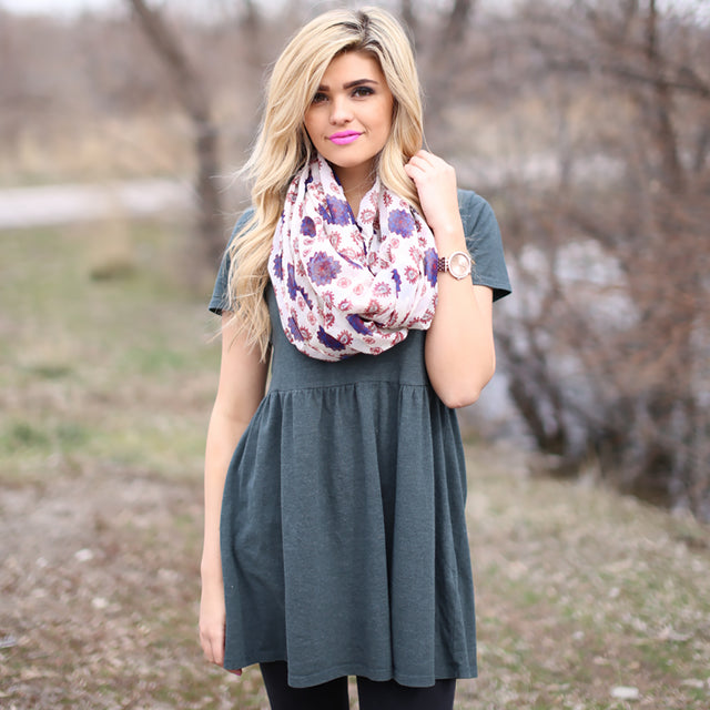 floral infinity scarf