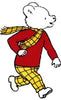 rupert the bear with scarf