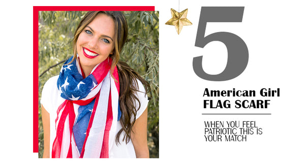 American Girl Flag Scarf