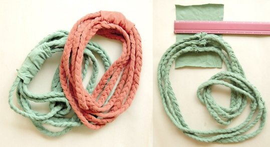 DIY braided necklace