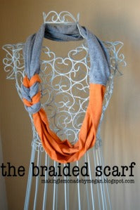 DIY braided scarf