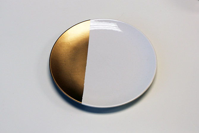 drying the gold-dipped plate