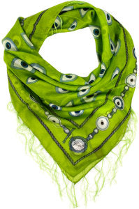 green bandana scarf